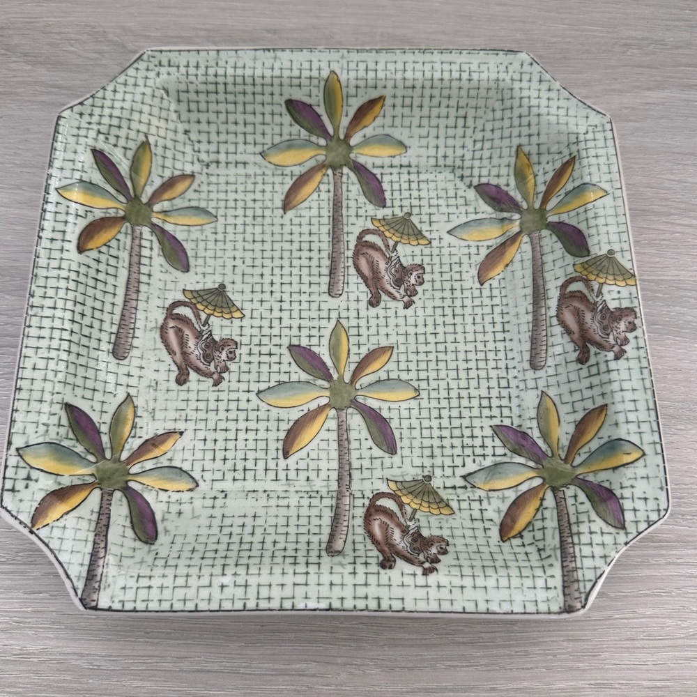 Chinoiserie Monkey Plate Decor